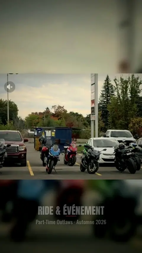 Motos réunies pour une sortie Part-Time Outlaws à l’automne 2026